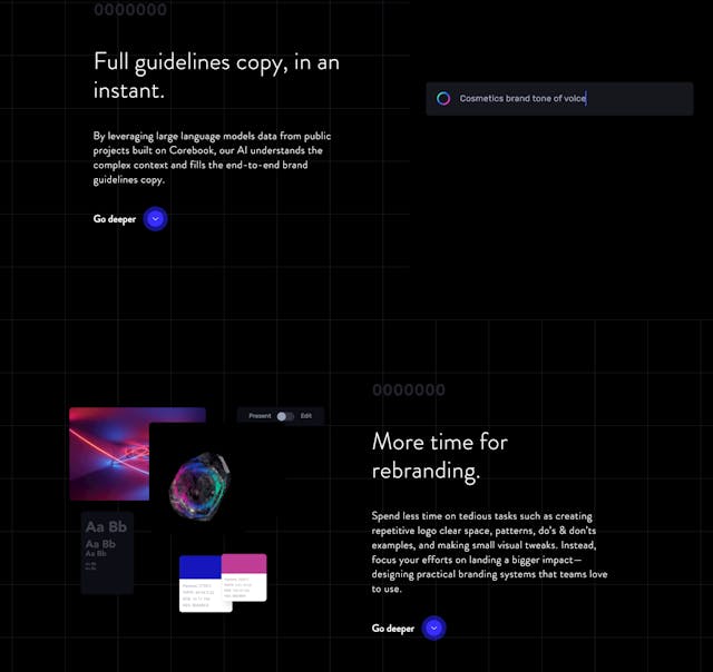 Corebook°Ai Z-Pattern Layout Preview