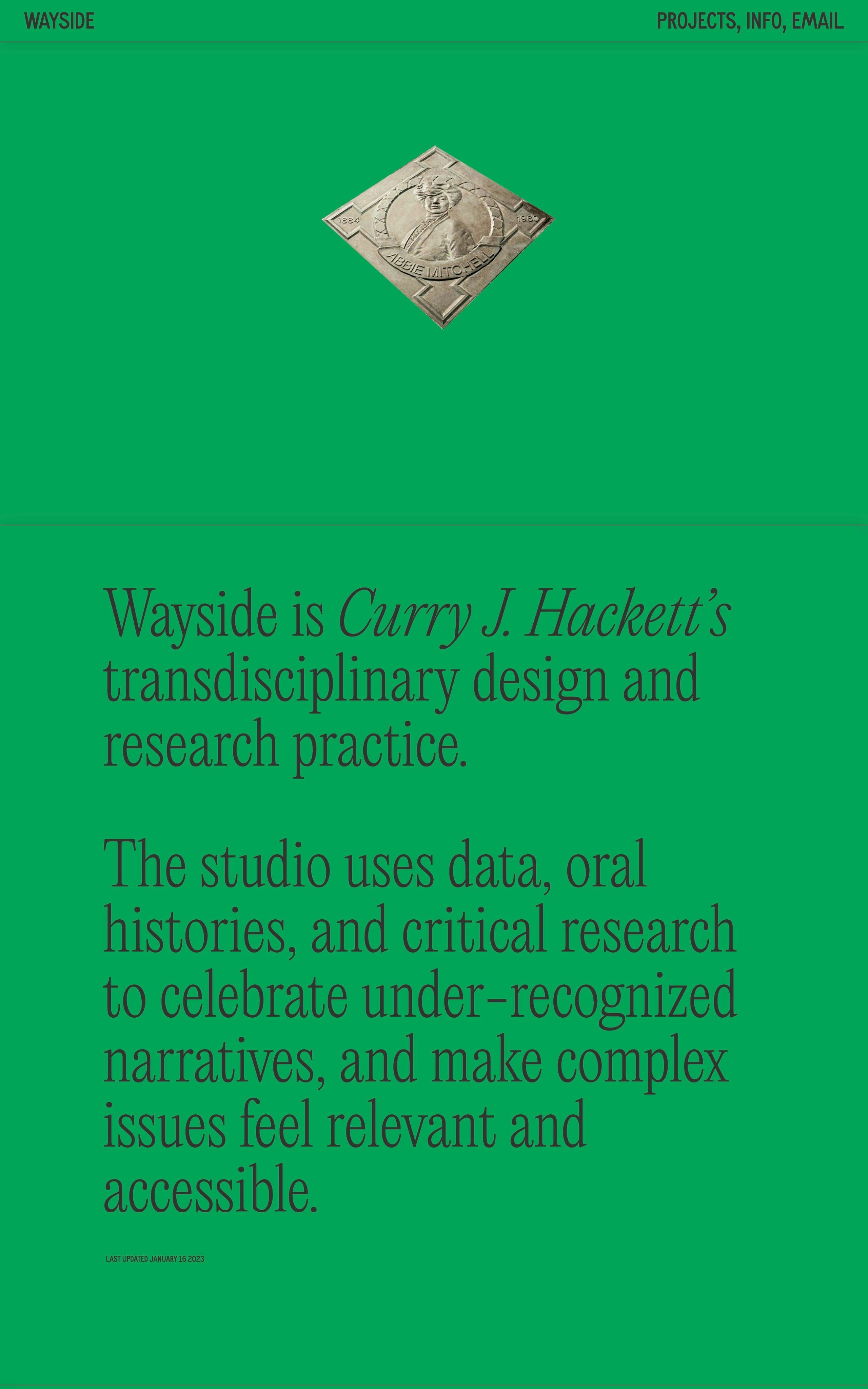 Wayside Studio Website Screenshot