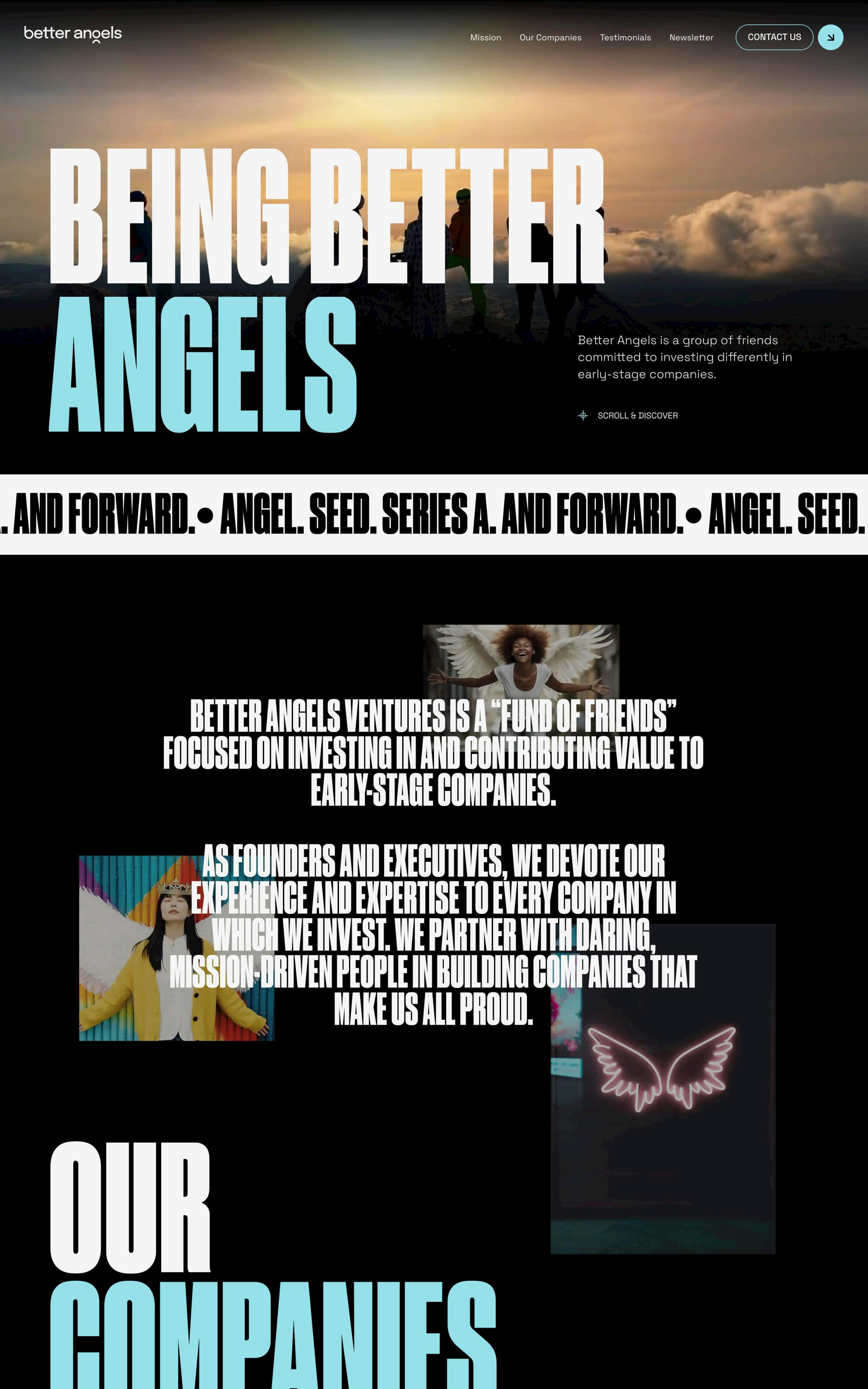 Better Angels Website Screenshot