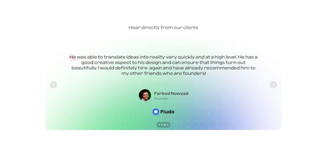 DesignPixil Testimonial Slider Preview