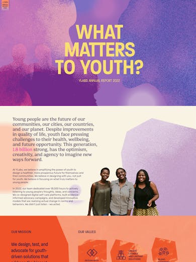 one page quality report YLabs Annual Report 2022 Thumbnail Preview