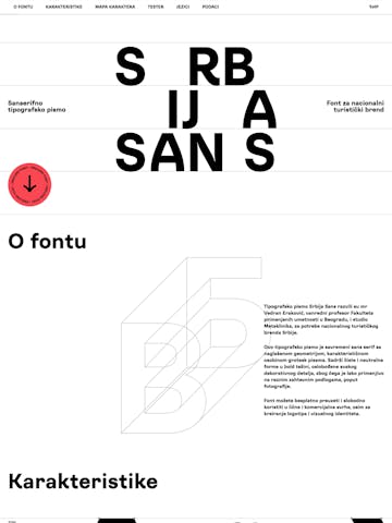 Srbija Sans Font Thumbnail Preview