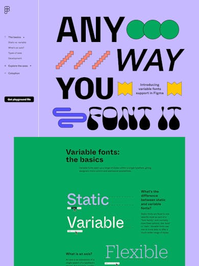 good case studies websites Variable fonts support in Figma Thumbnail Preview