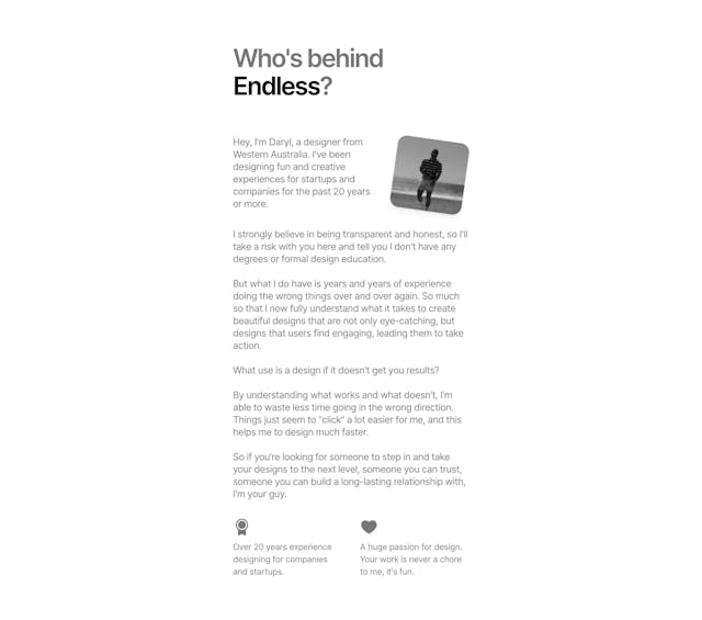 Endless Biography Preview