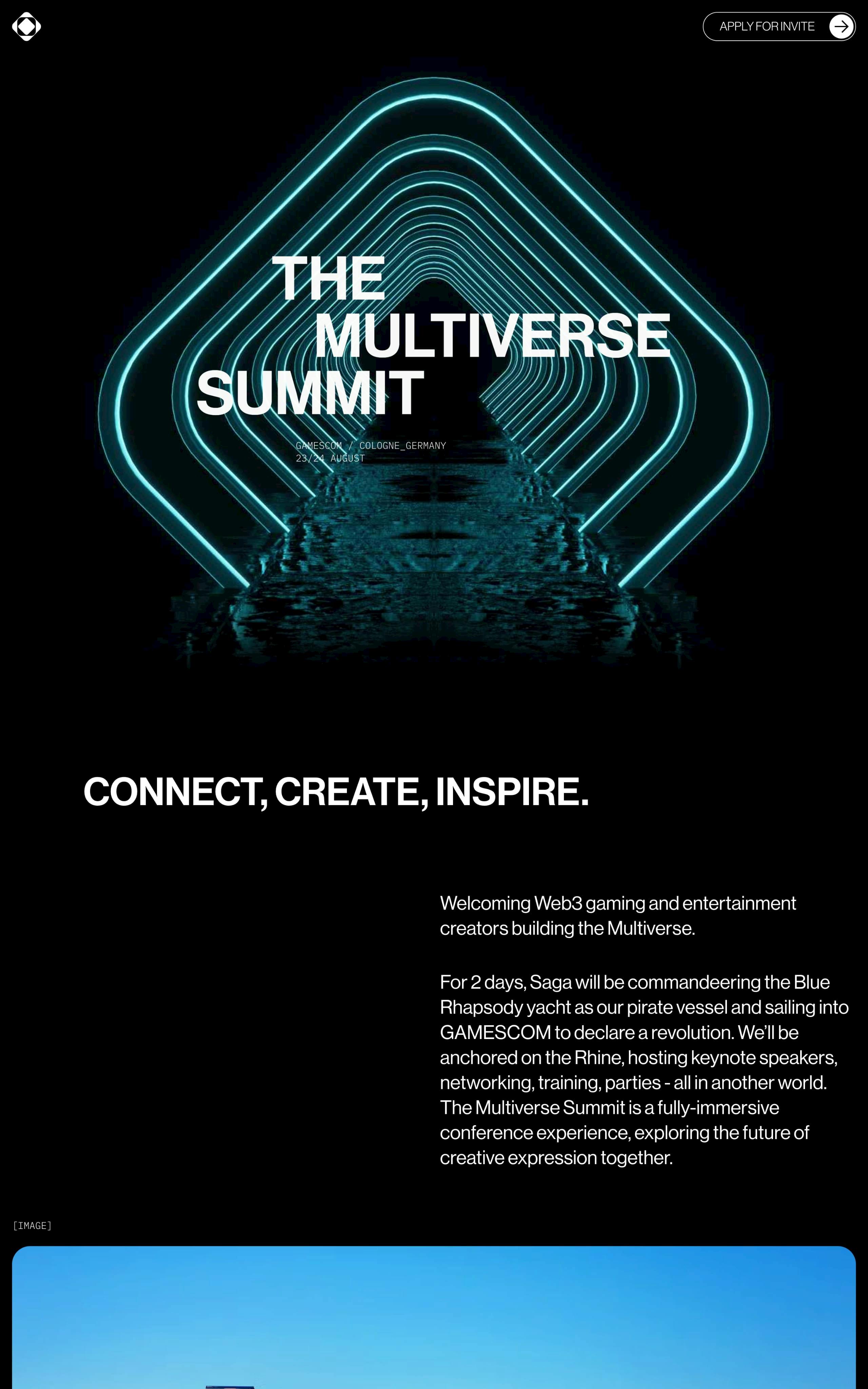 The Multiverse Summit Website Screenshot