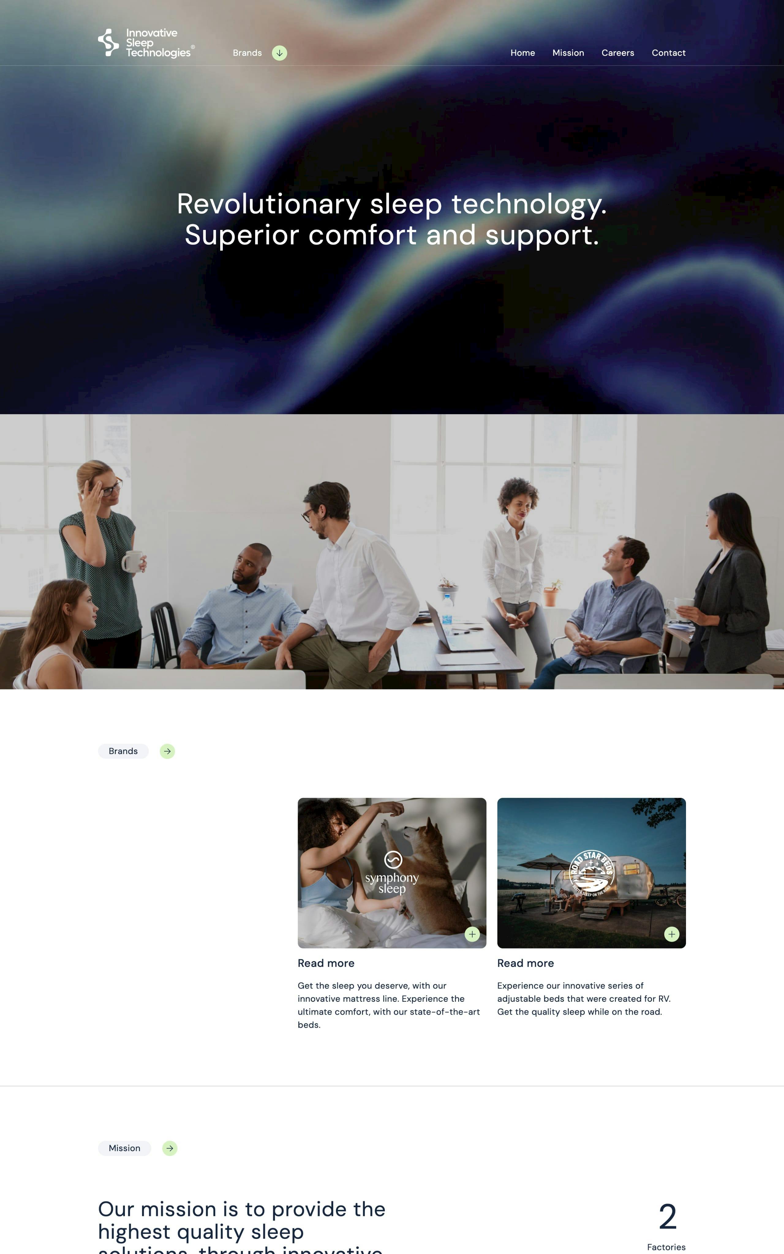Innovative Sleep Technologies Website Screenshot