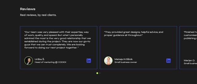 Diligent flow Testimonial Slider Preview