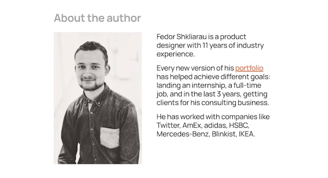 Portfolio Final Final Biography Preview