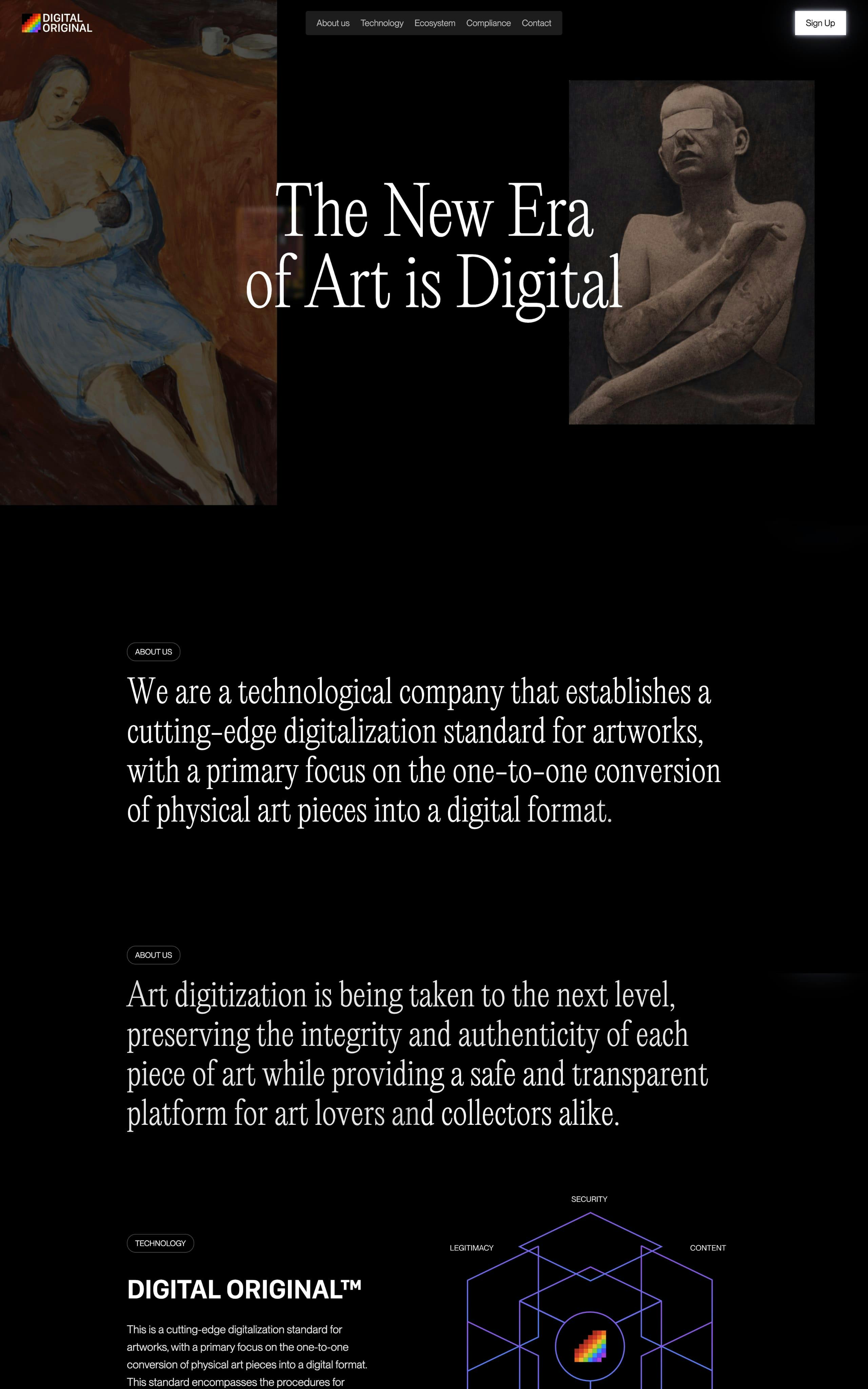 Digital Original™ Website Screenshot