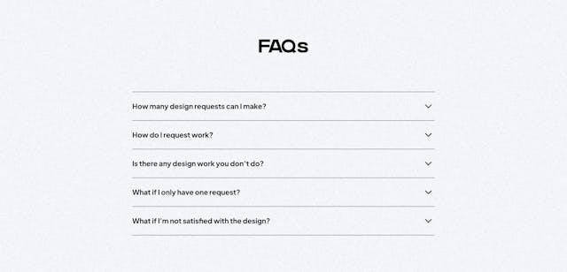 Digital Flow FAQ Accordion Preview