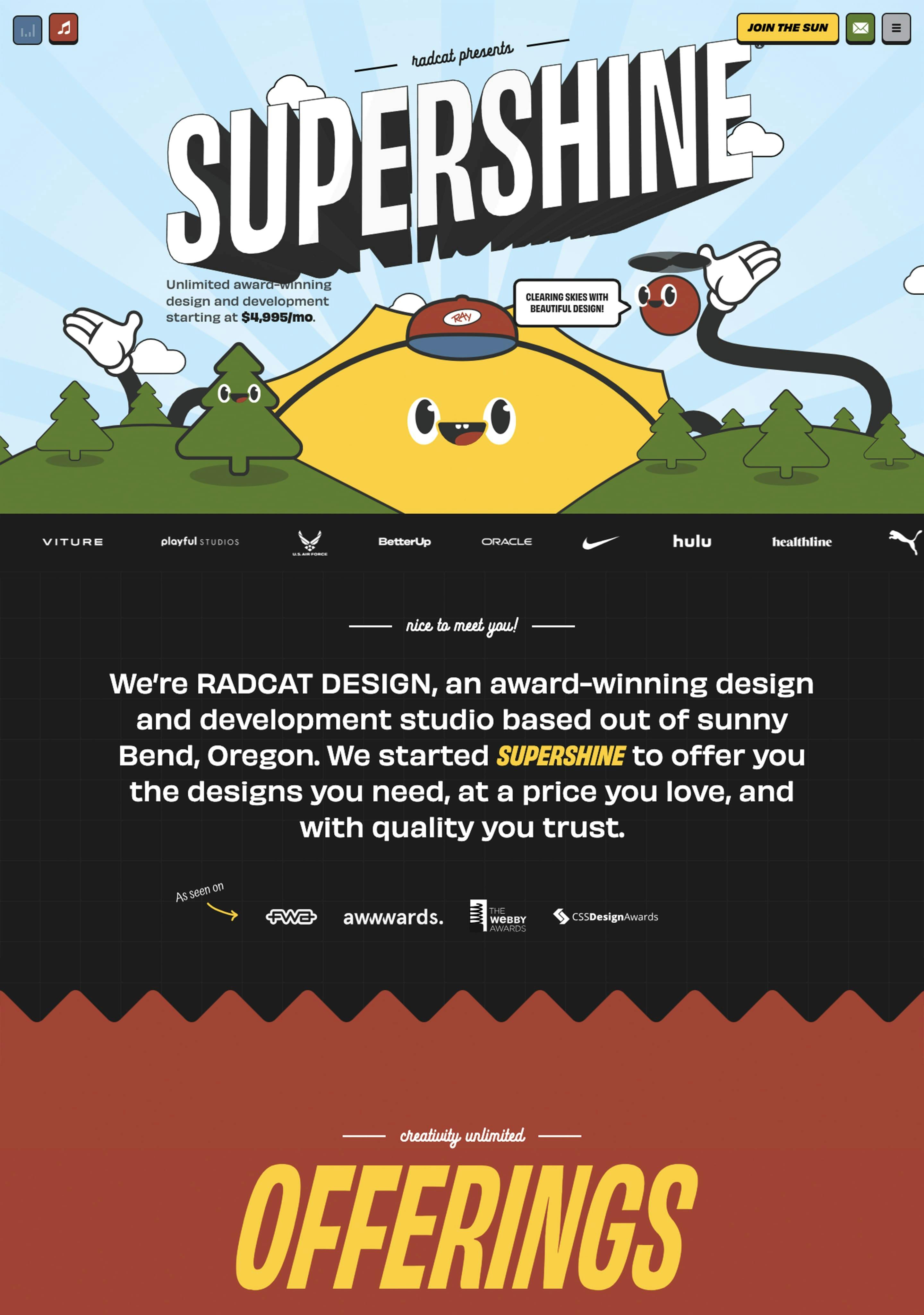 Supershine Website Screenshot