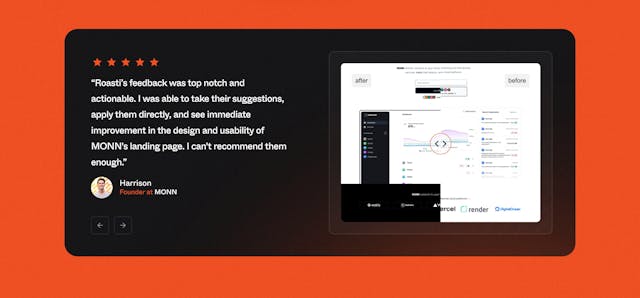 Roasti Testimonial Slider Preview