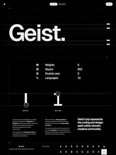 Geist Font Thumbnail Preview