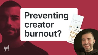How to prevent creator burnout (Traf)