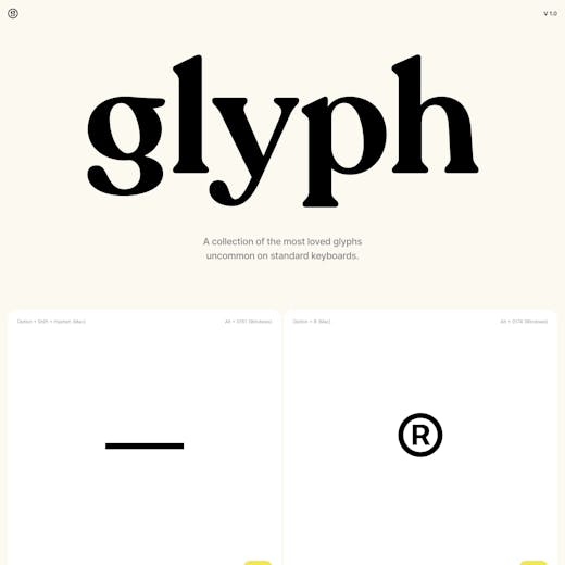 Glyph Supply