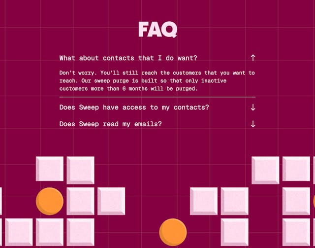 Sweep FAQ Accordion Preview