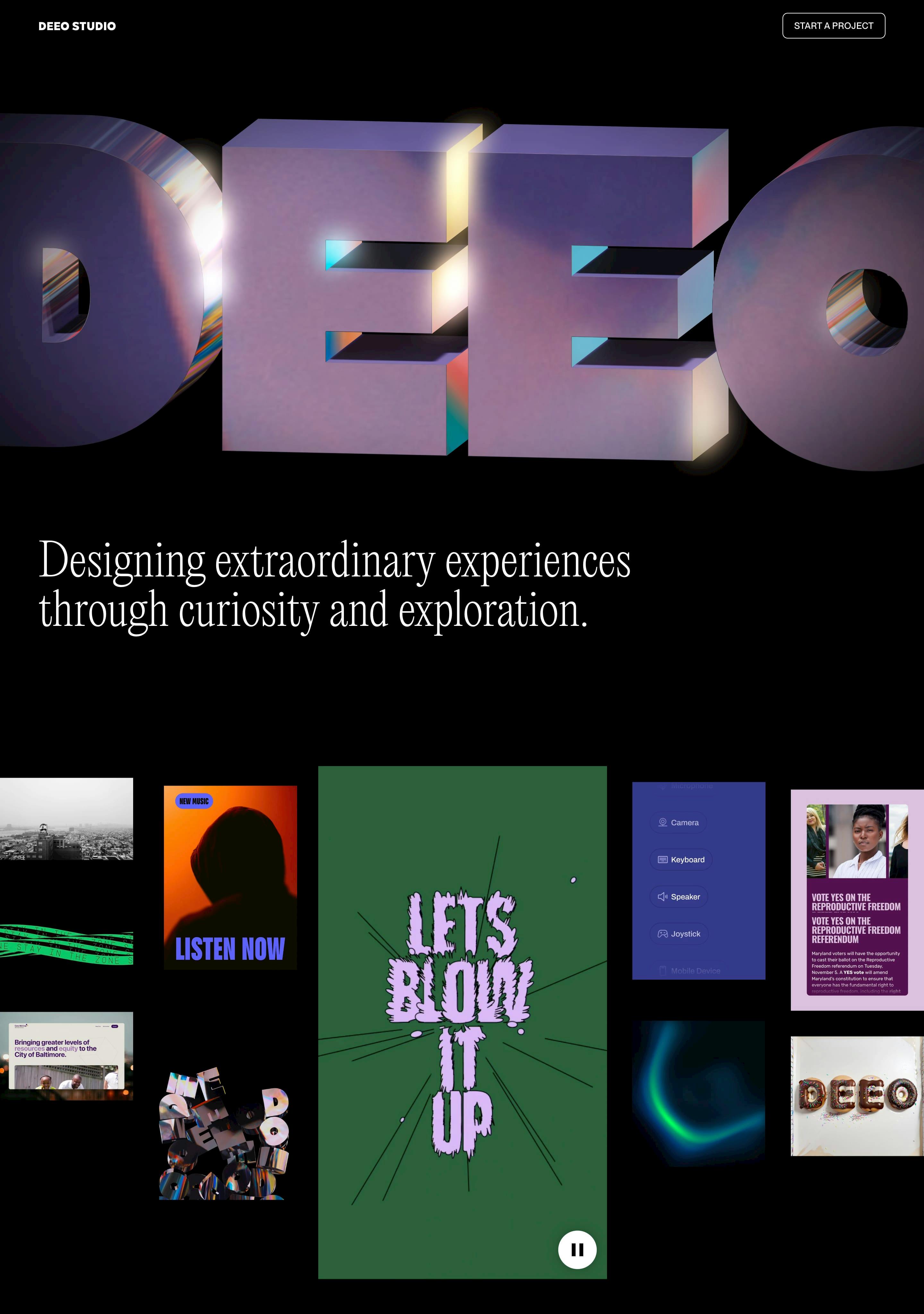 Deeo Studio Website Screenshot