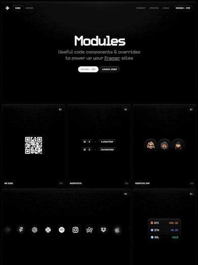 Modules Thumbnail Preview