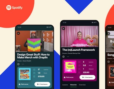 Spotify soft launches courses