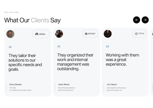 Xizt Agency Testimonial Slider Preview