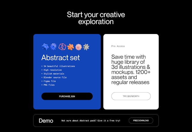 Abstract 3D Graphics vol.2 Pricing Table Preview