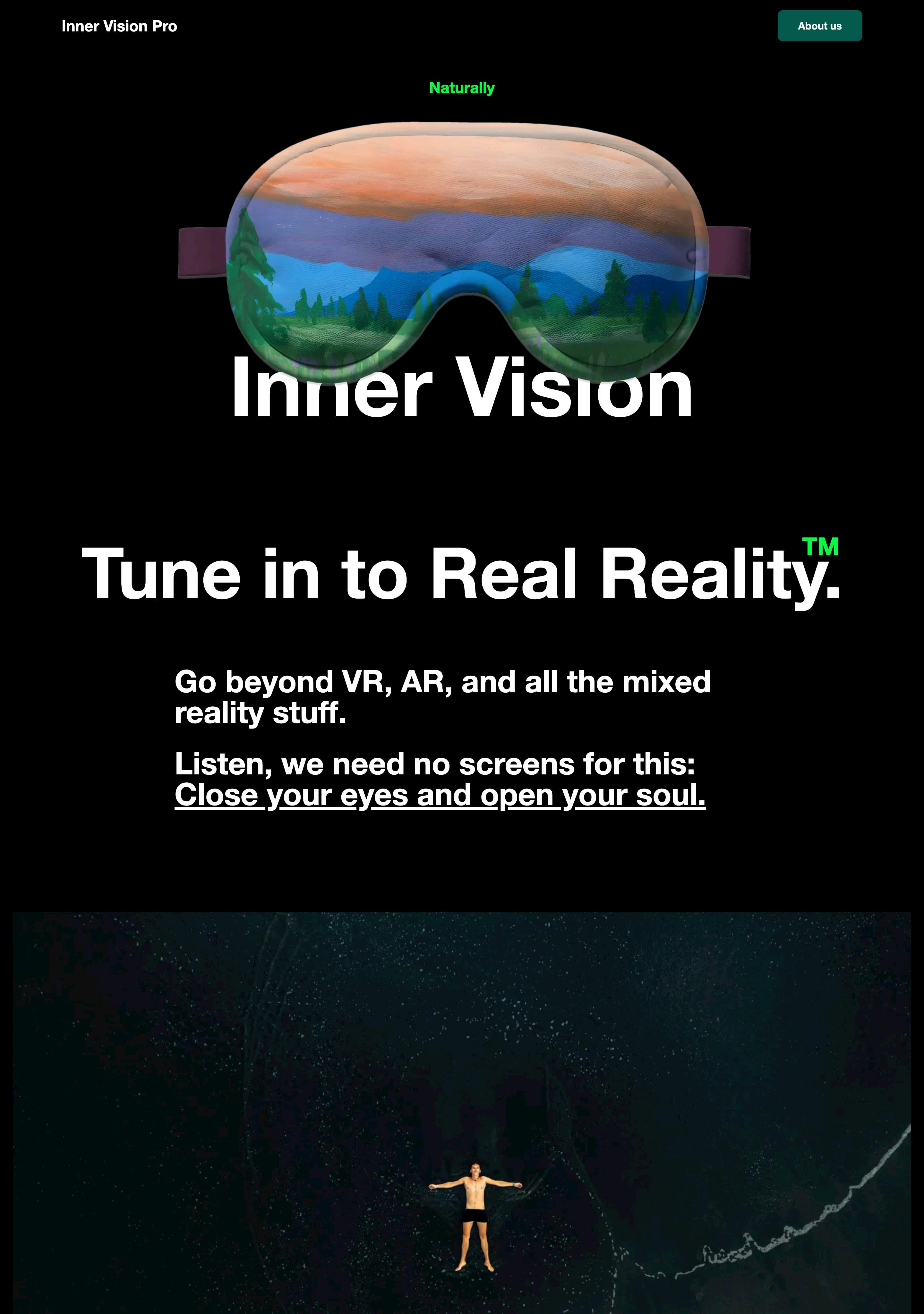 Inner Vision Pro Website Screenshot