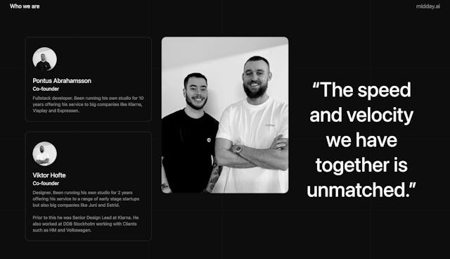 Midday Pitch Team Preview