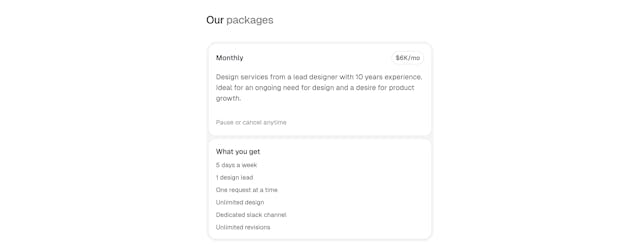 Hurdle Pricing Table Preview