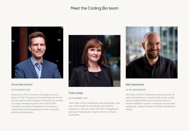 Coding Bio Team Preview
