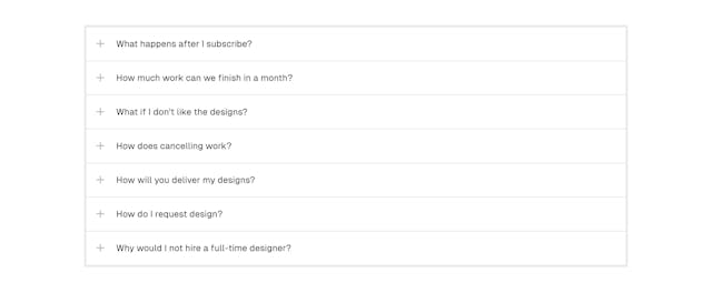 Crucial.Design FAQ Accordion Preview