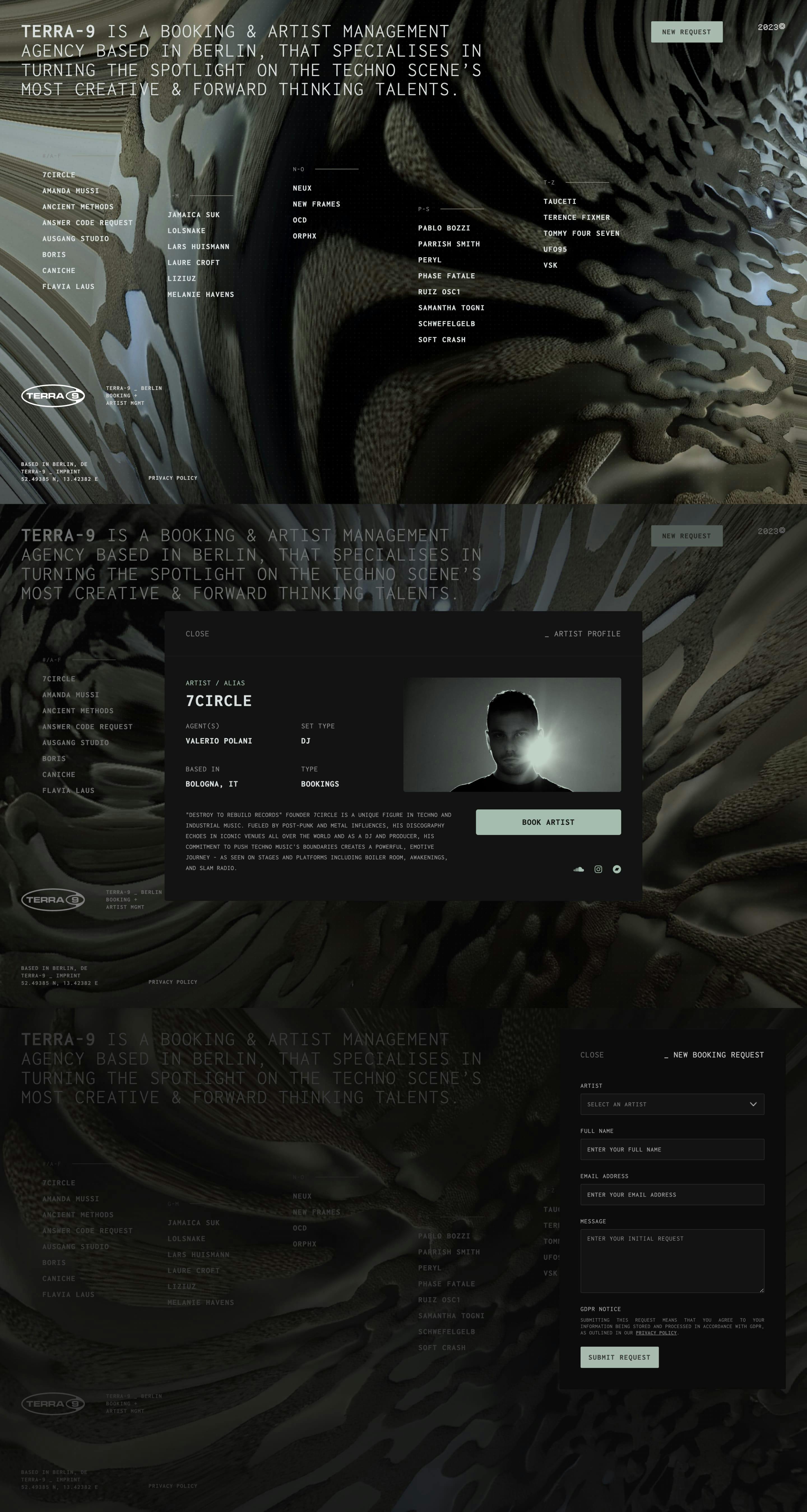 TERRA-9 Website Screenshot