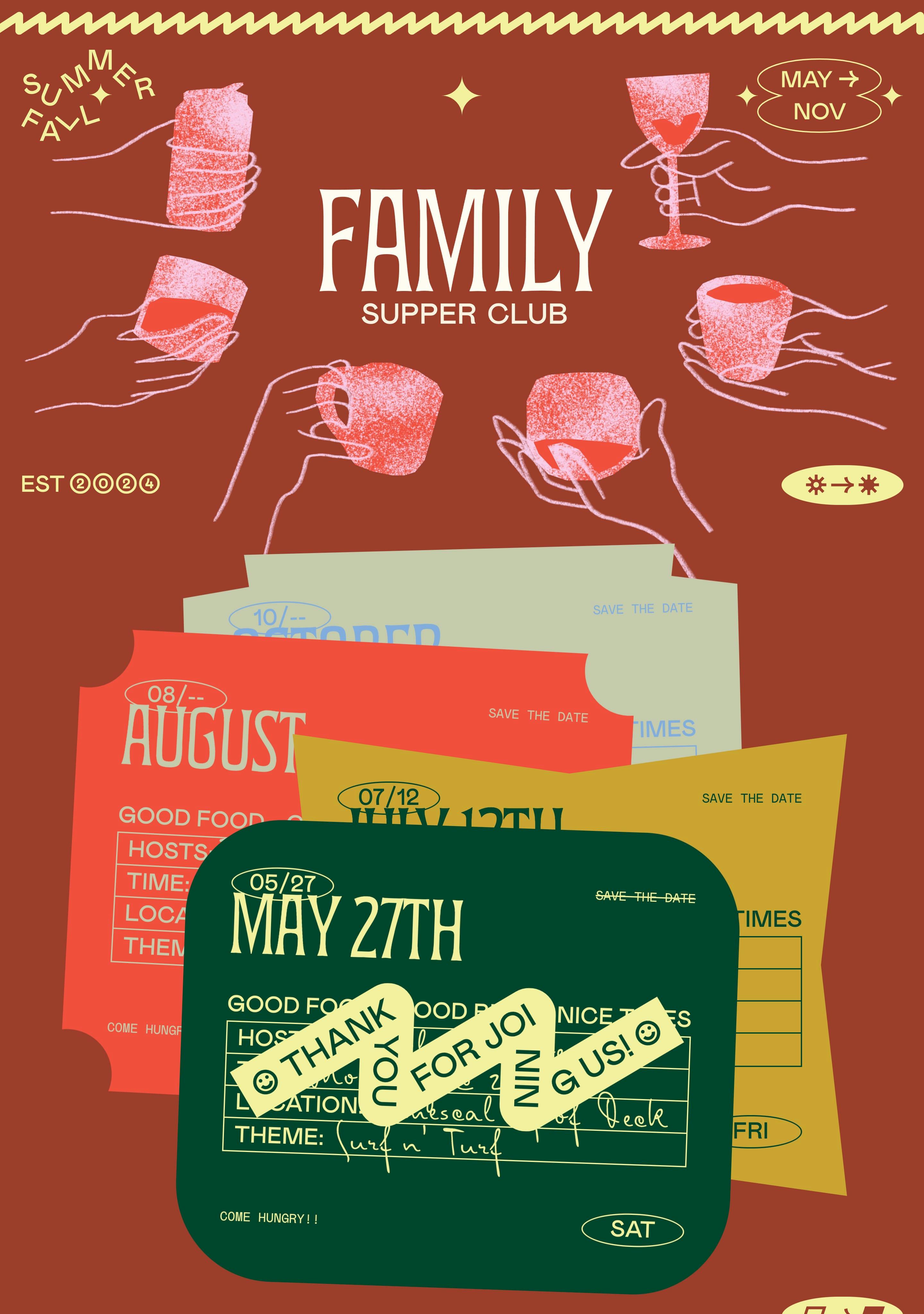 Family Supper Club Website Screenshot