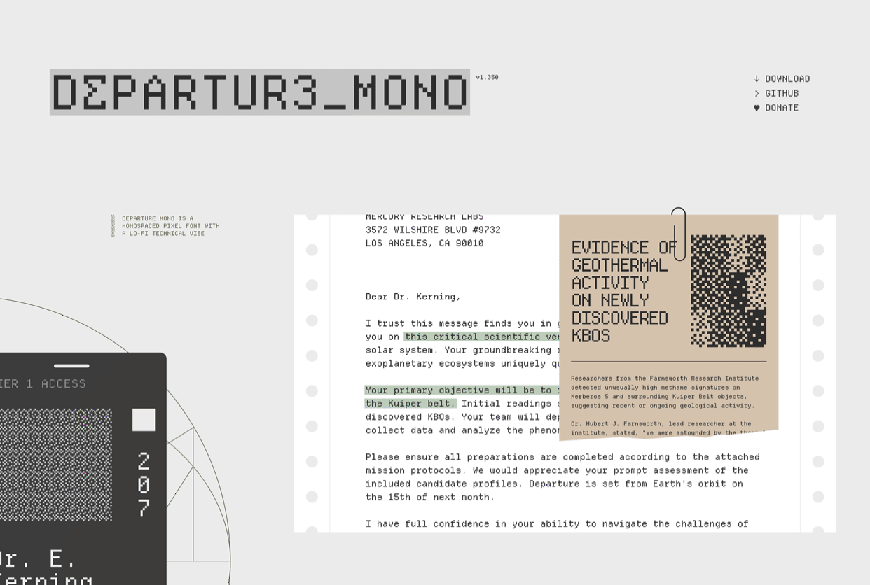 Departure Mono