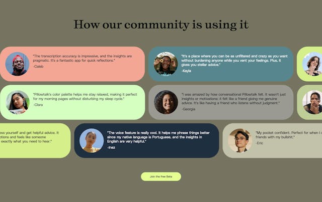 Pillowtalk Testimonial Slider Preview
