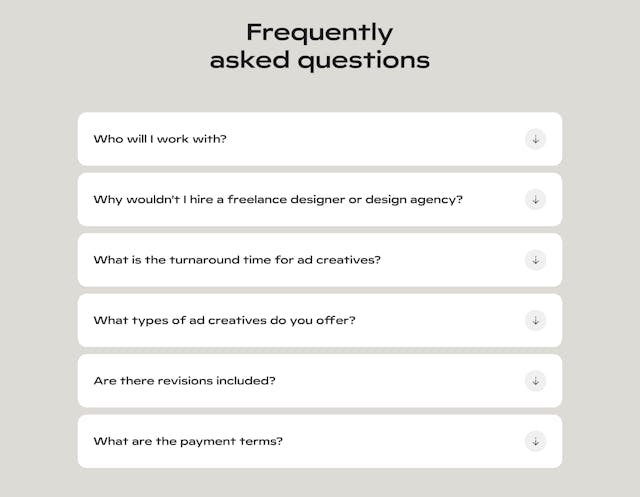 Diligent Studios FAQ Accordion Preview