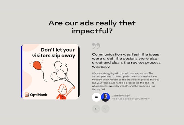 Diligent Studios Testimonial Slider Preview