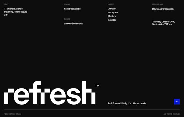Refresh Studio Big Footer Preview