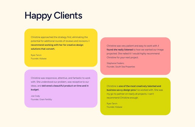 Design Gal Studio Testimonials Preview