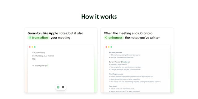 Granola How It Works Preview