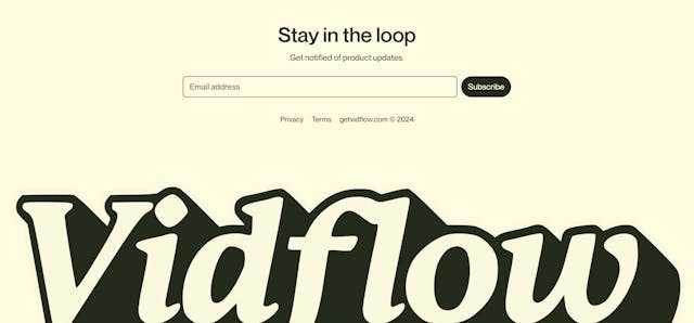 Vidflow Big Footer Preview