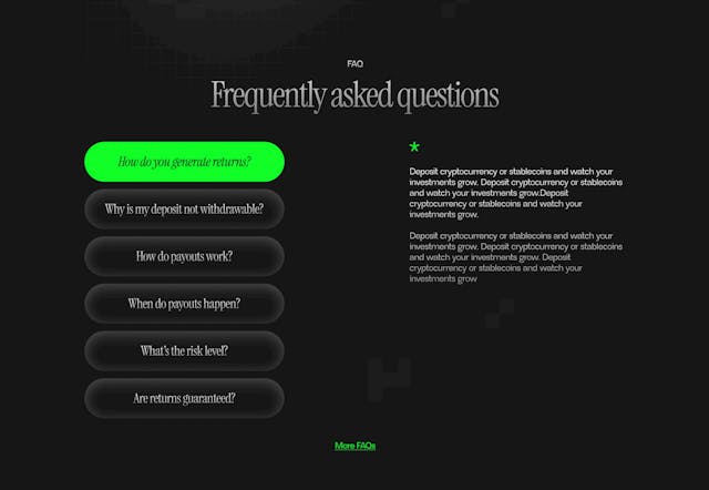 Solana DB FAQ Grid Preview