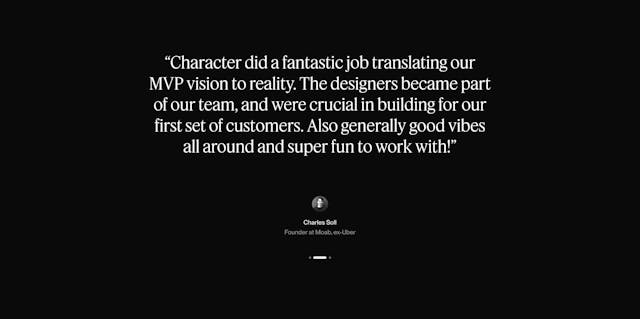 Character Testimonial Slider Preview