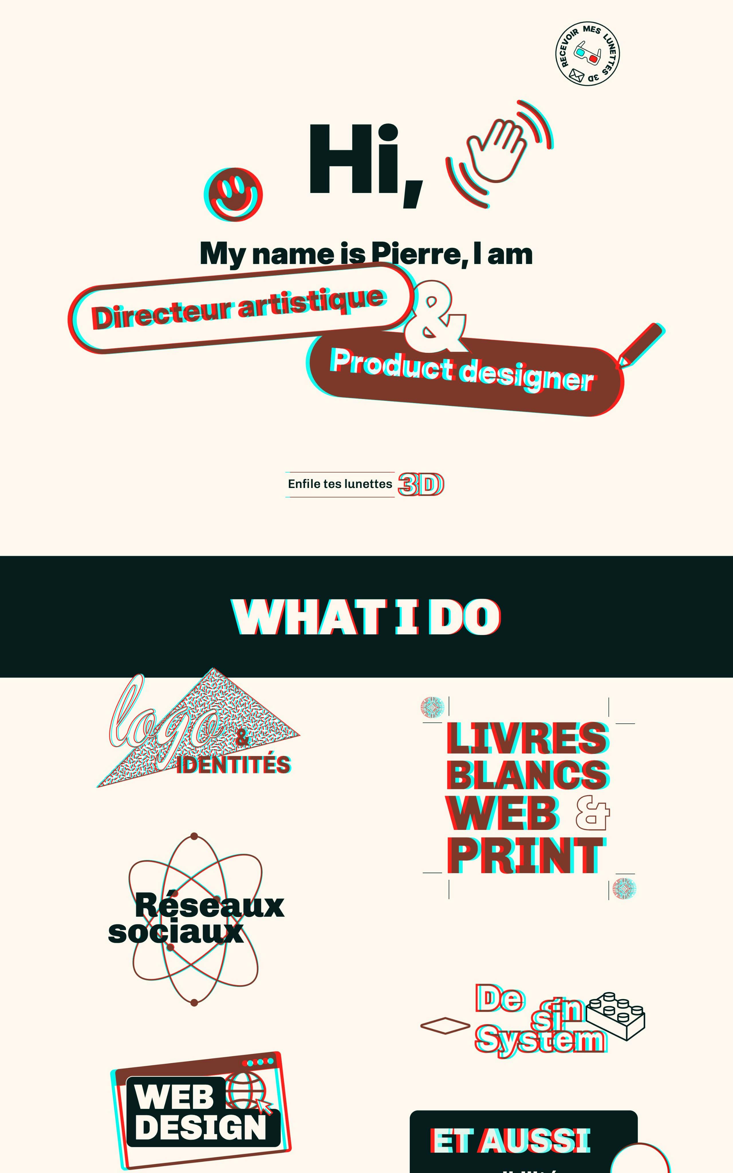 Pierre Vincent Website Screenshot