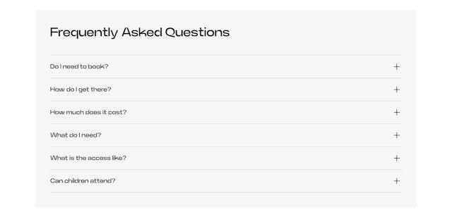 The Observatory FAQ Accordion Preview