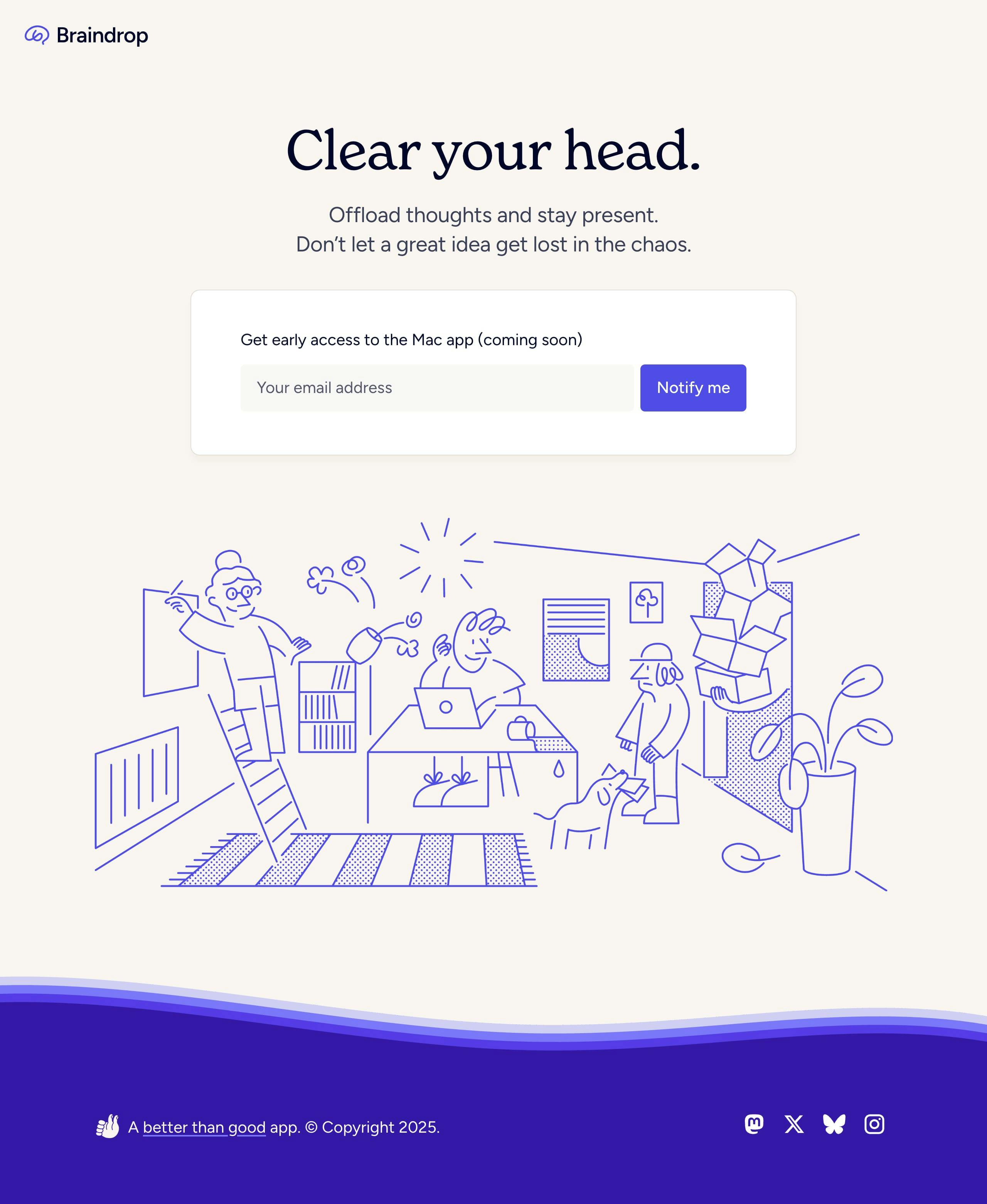 Braindrop Website Screenshot