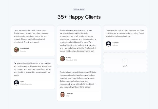 LogoPoint Testimonials Preview