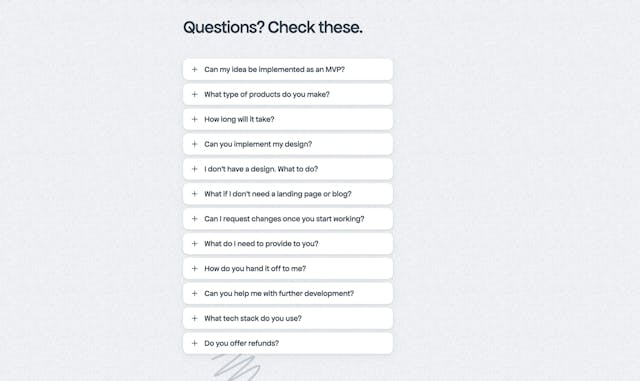 Refined FAQ Accordion Preview