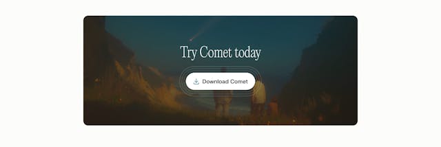 Comet – Student Access Call-To-Action Preview