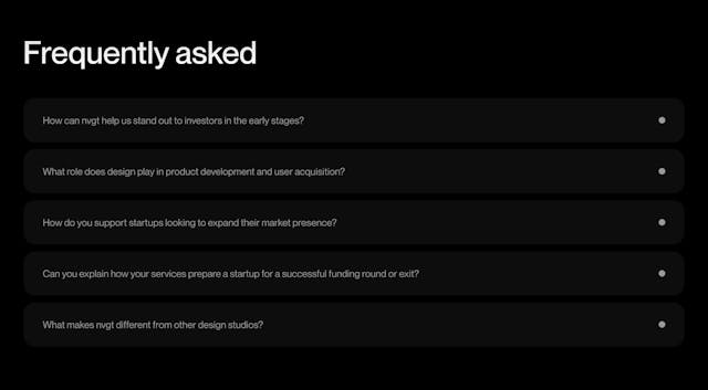 nvgt FAQ Accordion Preview