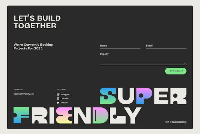 SuperFriendly Big Footer Preview
